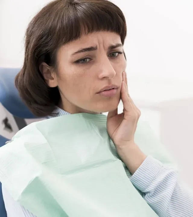 female patient with dental anxiety